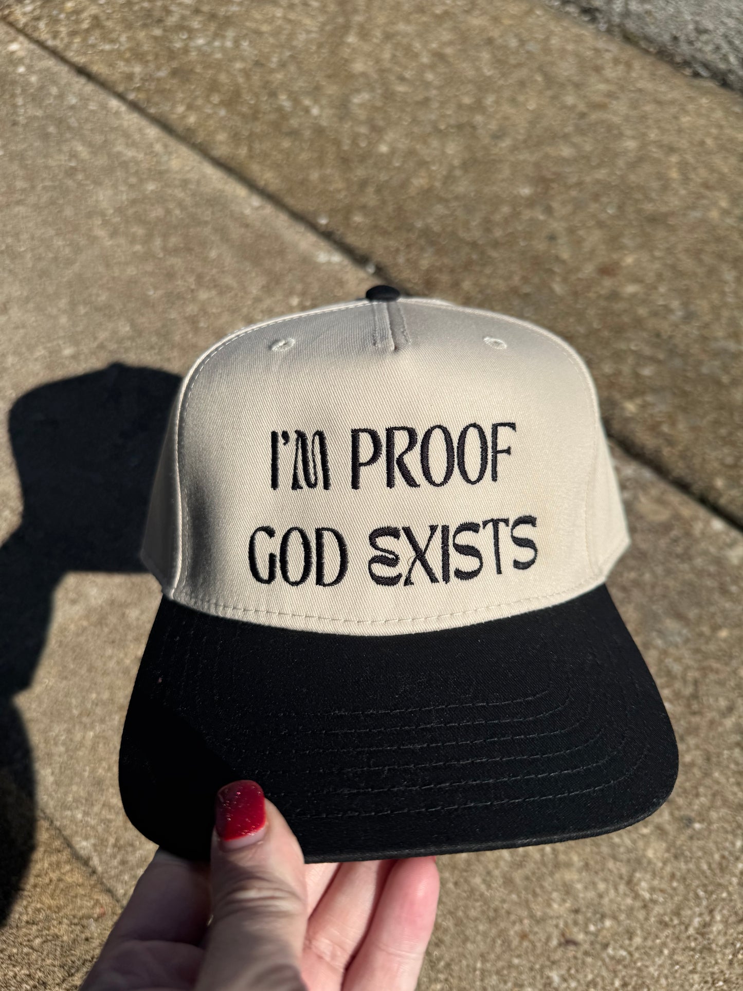 God Exists Vintage Hat