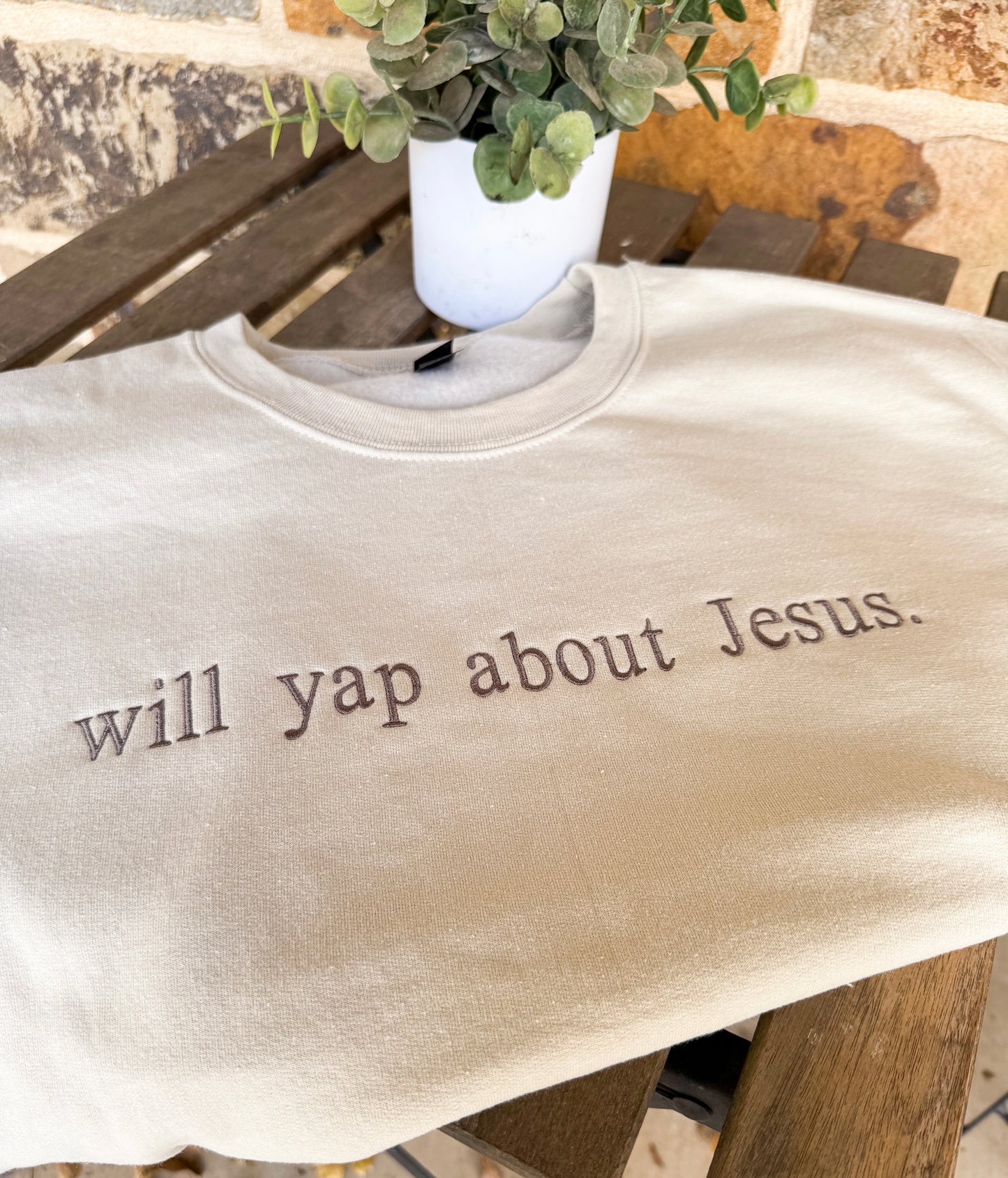 Will Yap About Jesus Sweatshirt